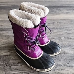 Sorel Kids Boots Purple and Black
